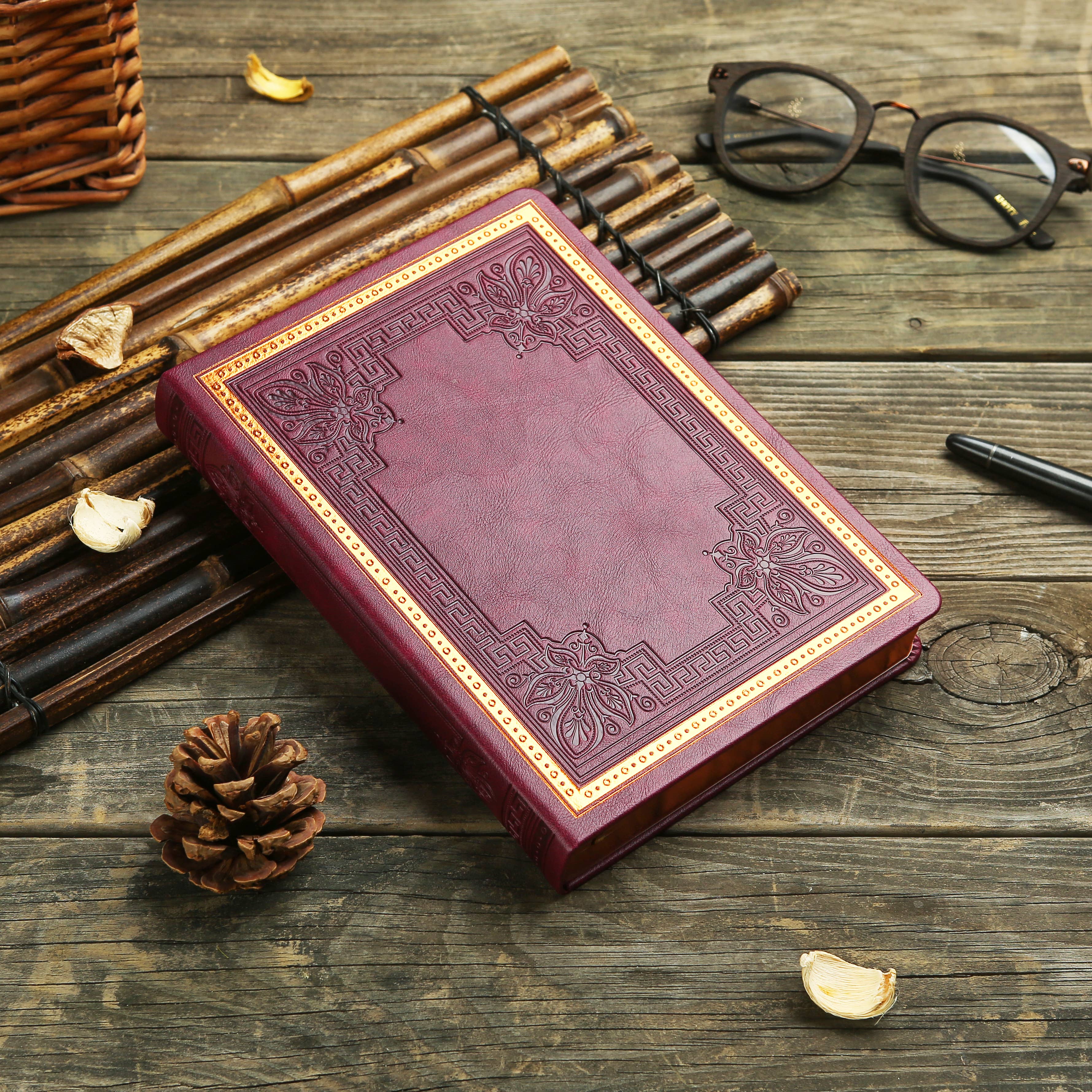 Victoria's Journals - Wholesale Journal/Diary - Victoria's Journals Antique Style Diary Hard Cover Burgundy5