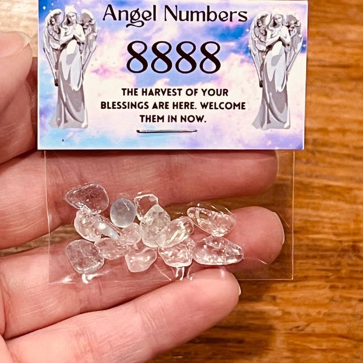 Only Crystals Remain - Wholesale Spiritual Stone/Crystal - Crystal Confetti Client Thank You Gifts 20pc Angel Numbers2