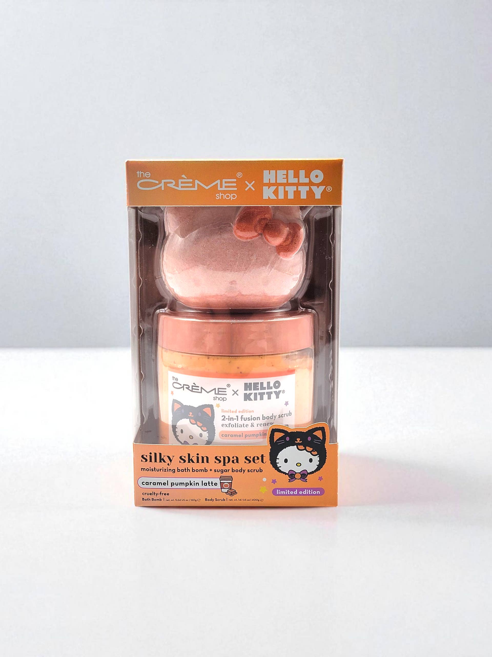 Crover - Wholesale Bath & Body Set - Crème Shop Hello Kitty Silky Skin Spa Set -C.P. Latte