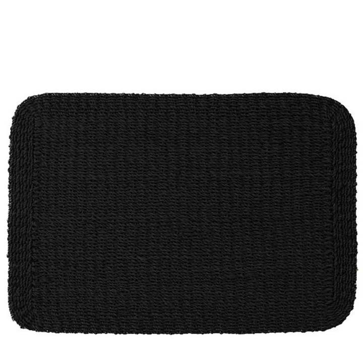 Thick Woven Abaca Placemat Black Col. 39 x 49.4 cm for wholesale by Fiorirà un giardino