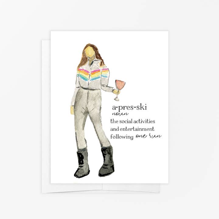 Greeting Card - Apres-Ski Winter for wholesale by emmy+olly