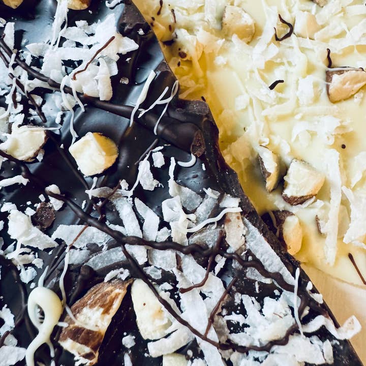 Burke Hollow Chocolate Co. - Wholesale Chocolate Covered Sweets - Coconut and Almond Bark1