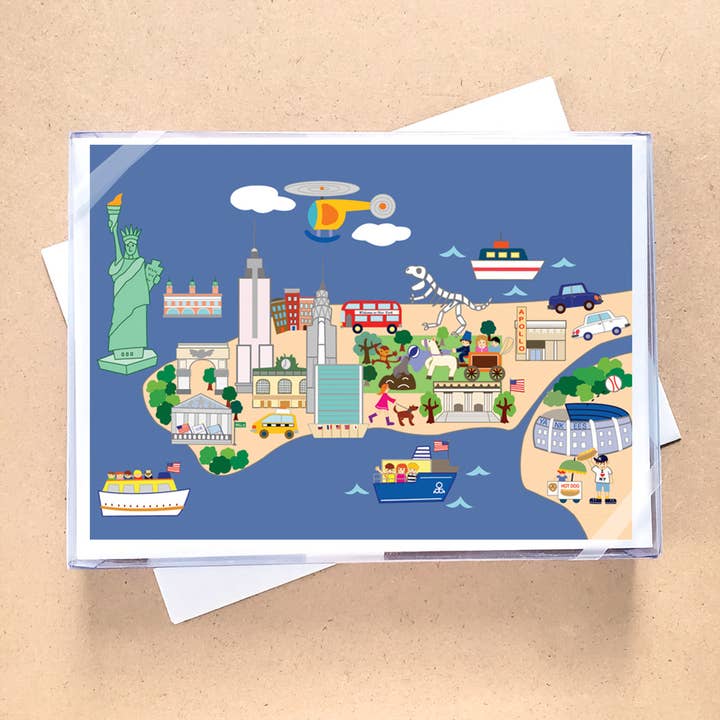 Manhattan Boxed Cards, New York for wholesale by Allport Editions