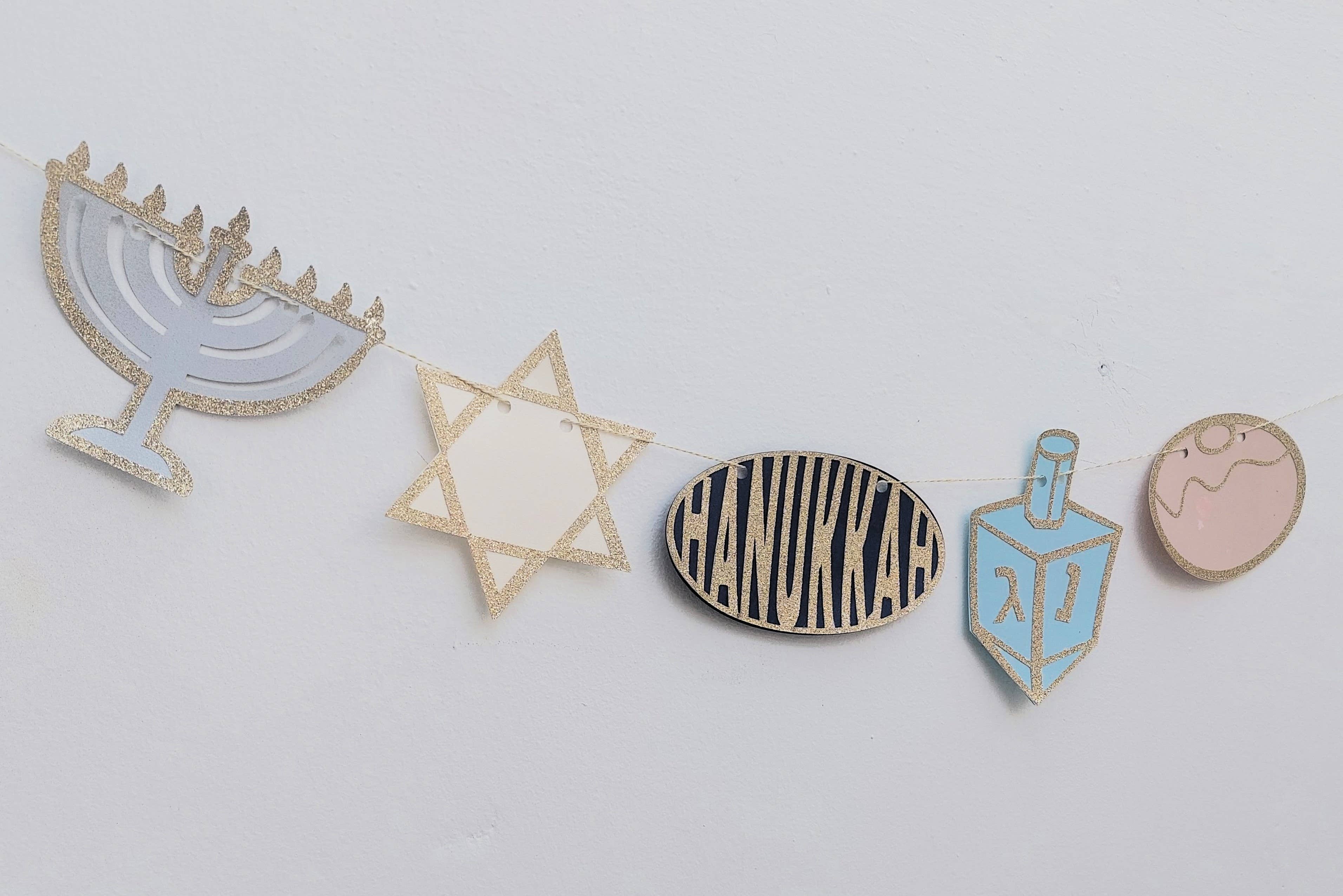 thekitcut – wholesale Hanukkah Decoration – Hanukkah garland | A unique Hanukkah symbols decoration9