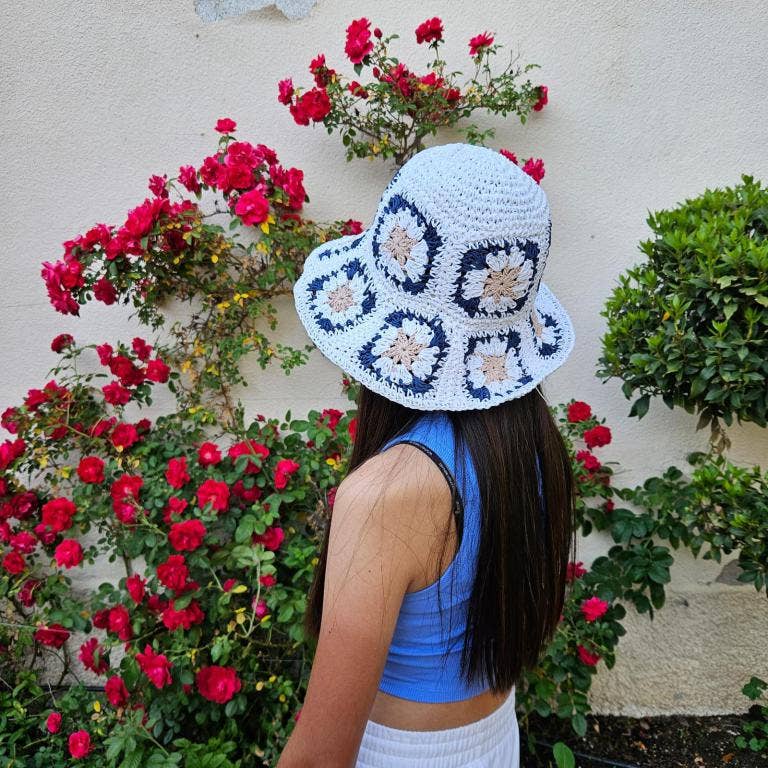 Chenson & Gorett - Wholesale Bucket Hat - Women's - Beautiful Women's Paper Hat with Flower Design for Summer11