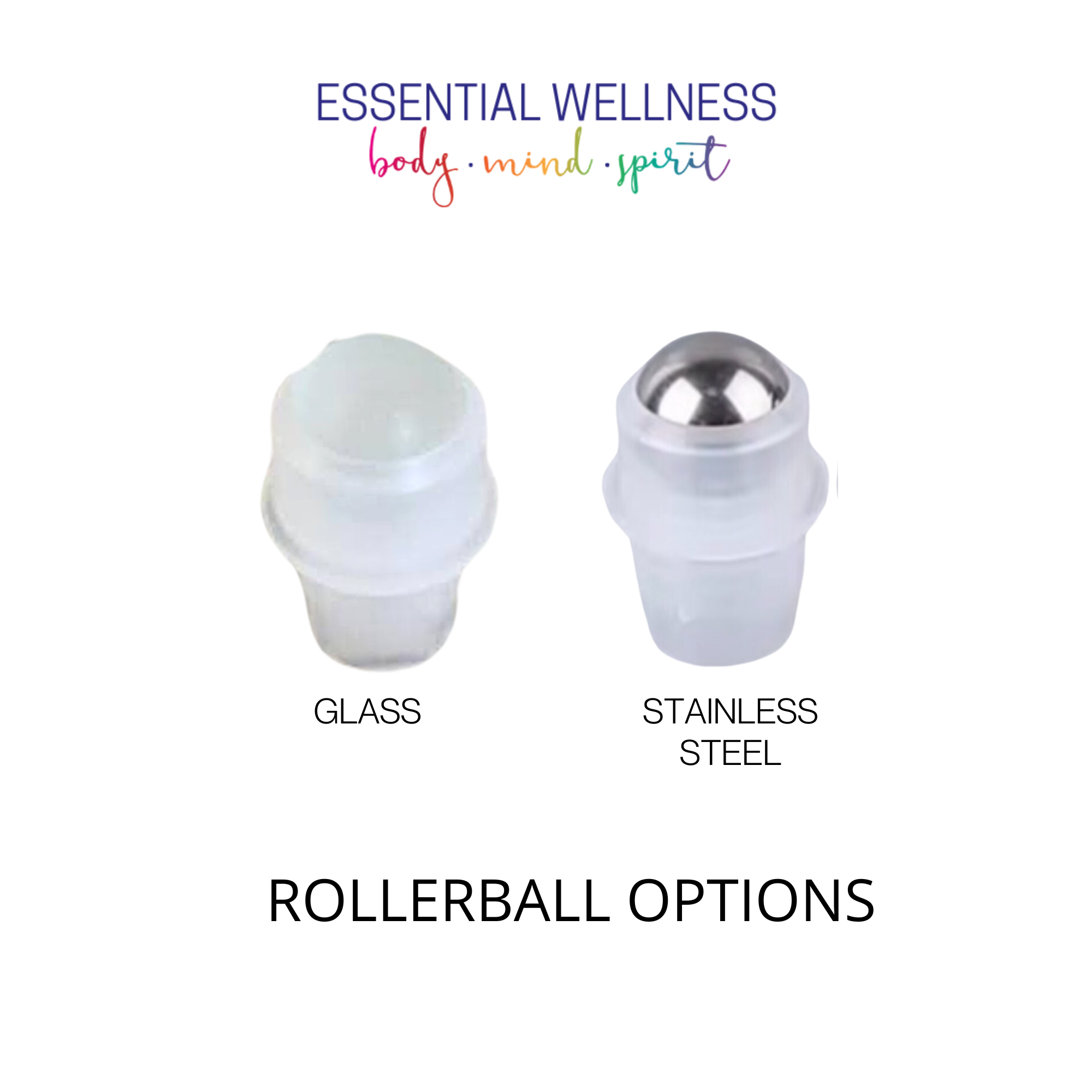 Essential Wellness - Body, Mind, Spirit - Wholesale Essential Oil Roll-On - AMBER Glass Roller Bottle 10/5ml with Bamboo Cap1