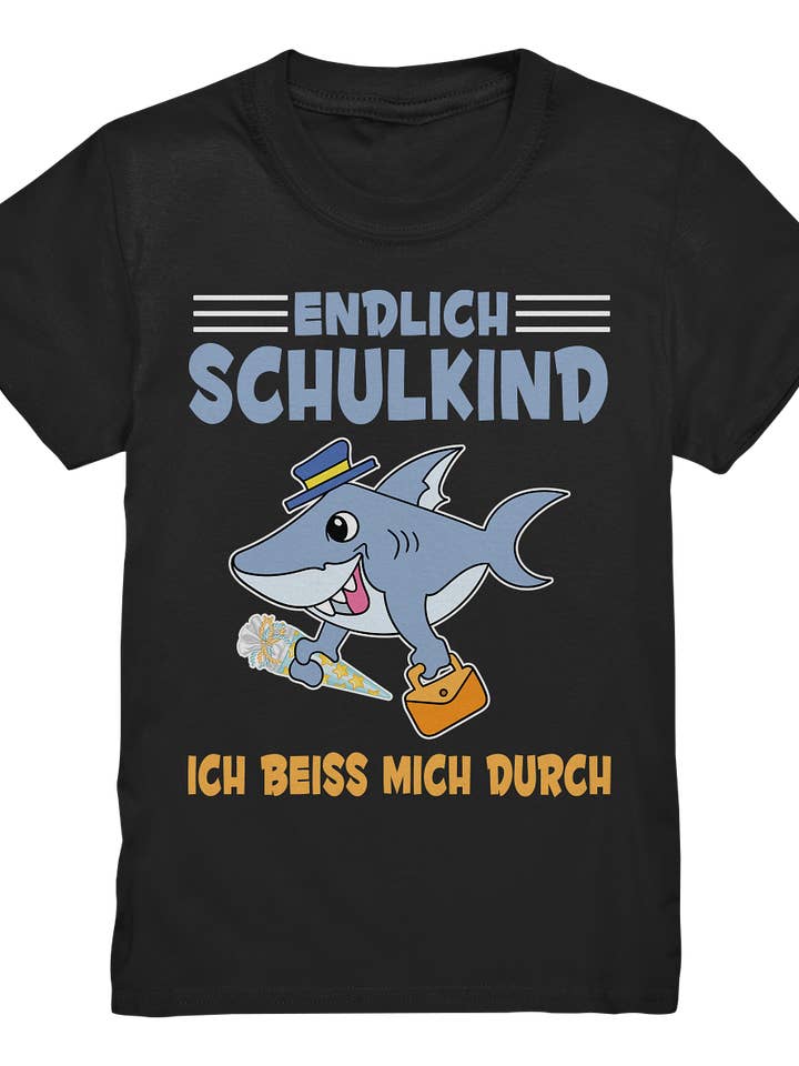 SCHOOLCHILD Shark T-shirt Enrollment Gift 2023 Back to School for wholesale by Tigerlino®