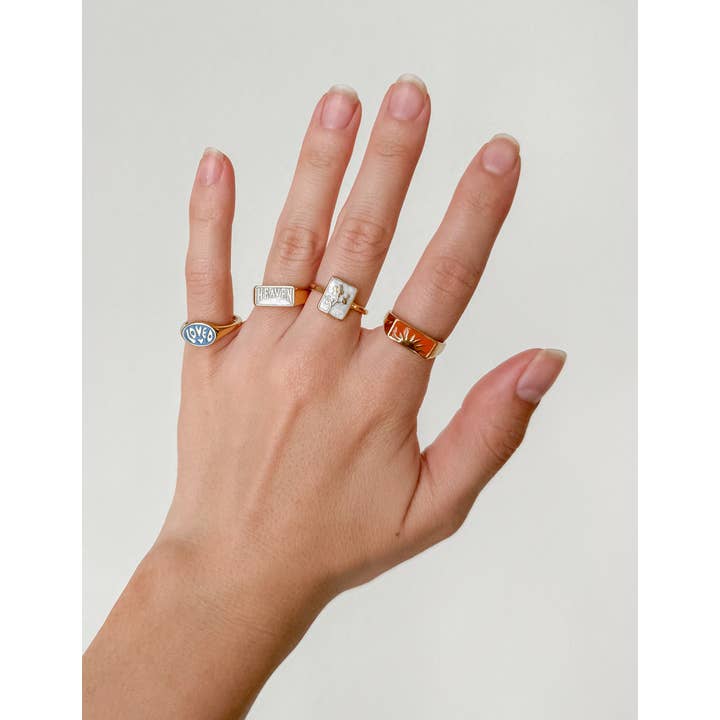 Elevated Faith - Wholesale Signet Ring - Heaven Rectangular Signet Ring
