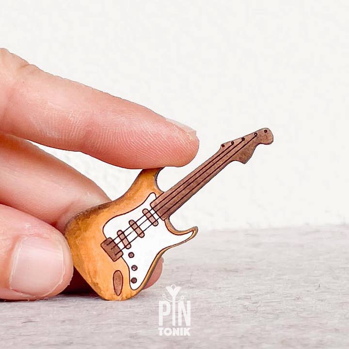 PinTonik - Wholesale Lapel Pin/Button - Electric Guitar Lapel Pin - Punk Music Teacher Gifts5