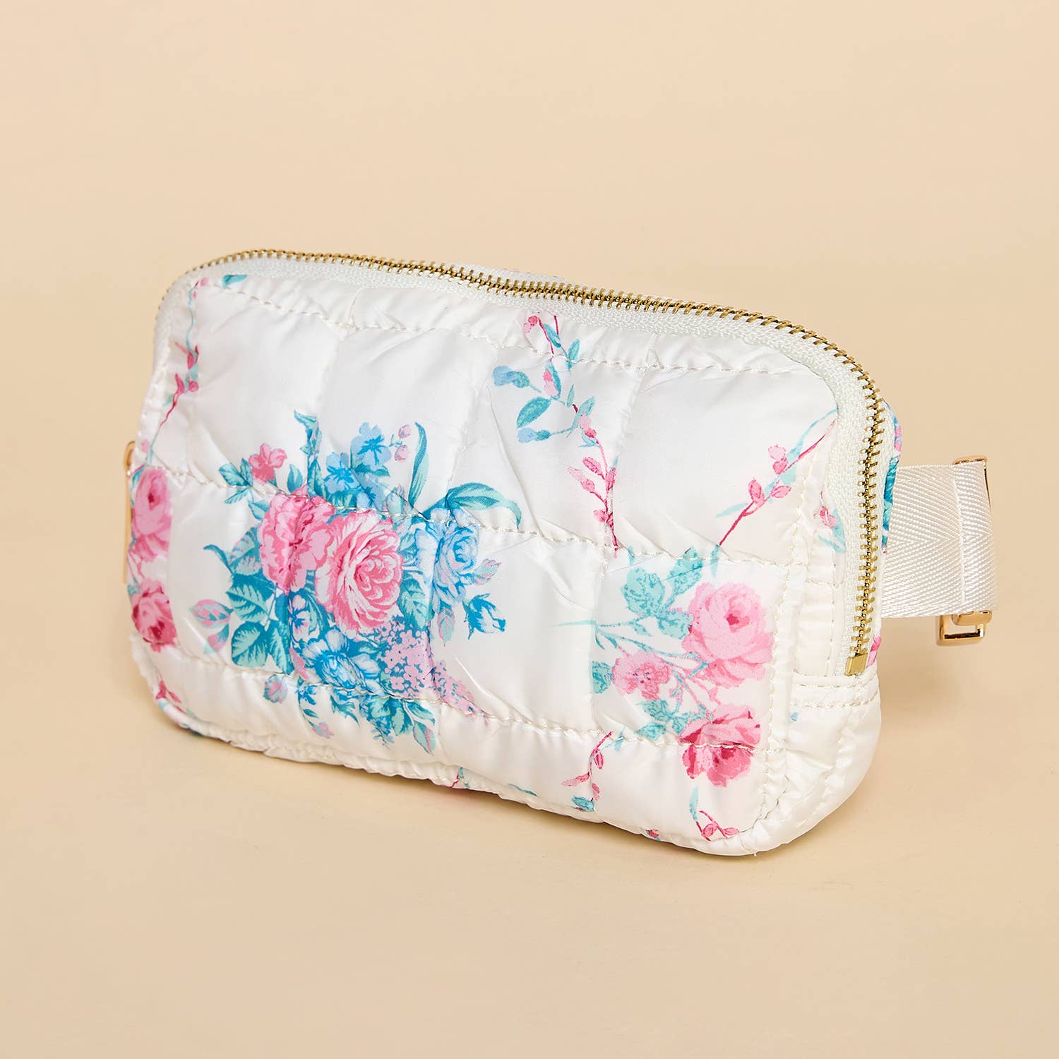 TCEC - Wholesale Belt Bag - Women's - CB0009-Floral Fanny Quilted Pack5