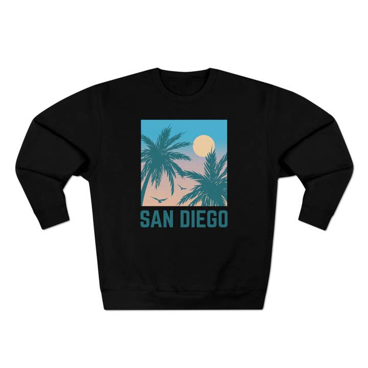 Hey Mountains - Wholesale Graphic Sweatshirt - Unisex - Premium San Diego Sweatshirt - California Sweatshirt
