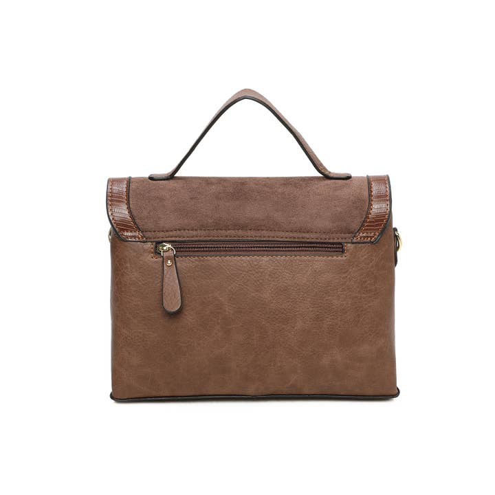 INES DELAURE - Wholesale Top Handle Bag - Women's - Handbag with 2 compartments6