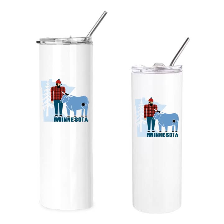 Insulated Tumblers | Minnesota Paul Bunyan + Babe for wholesale by Creative Compass