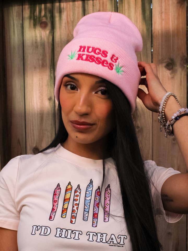 Nugs & Kisses Beanie for wholesale by Cabin 7 Originals