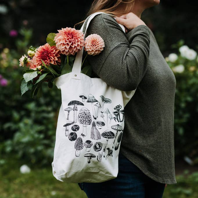 Bolsa de mano, hongo nuevo, bolsa de compras reutilizable para venta al por mayor de Your Green Kitchen