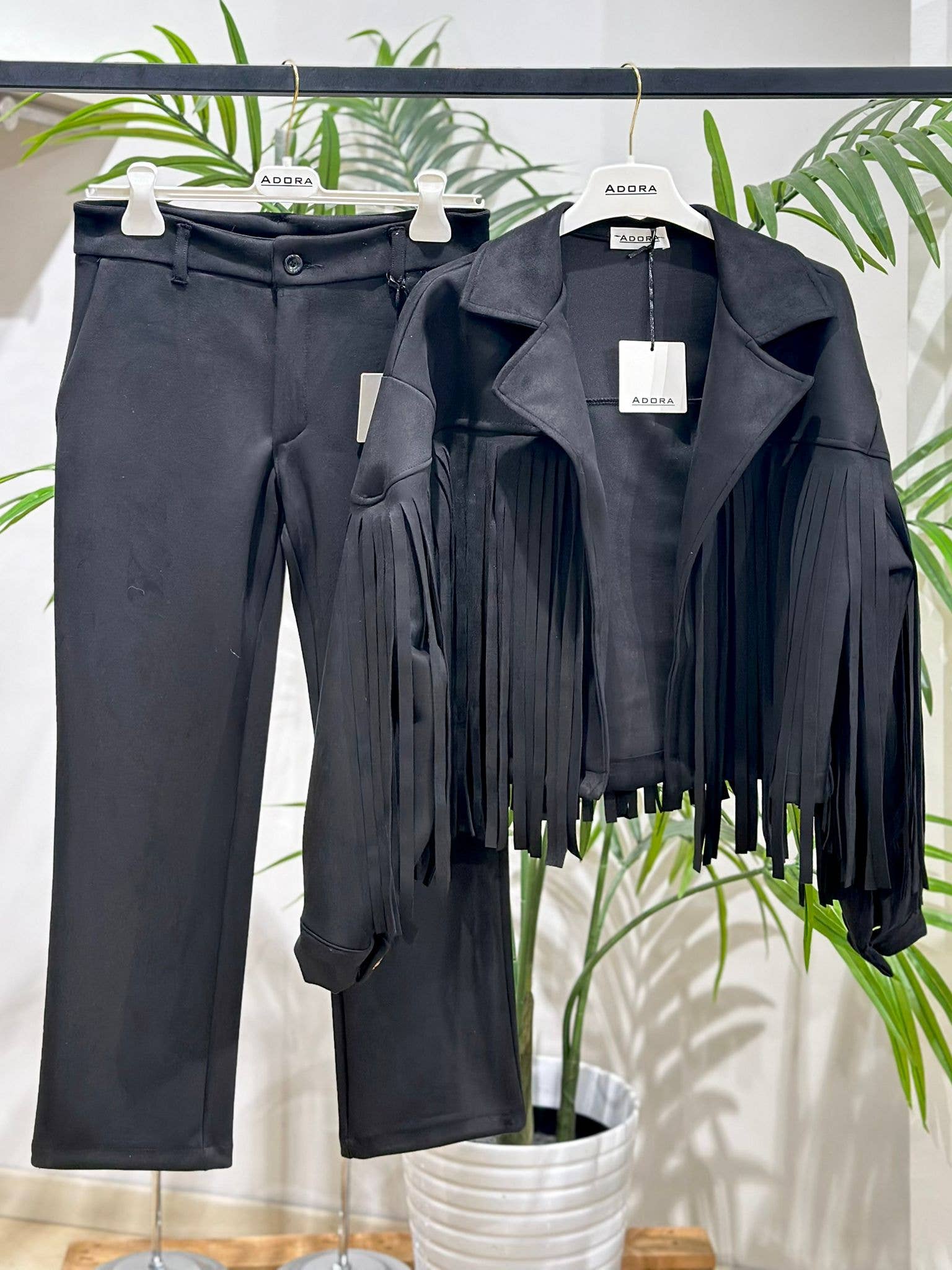 ADORA - Wholesale Jacket - Women's - Suede jacket with fringes2