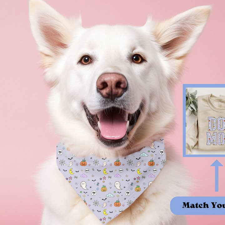 Halloween Party Bandana, Halloween Dog Bandana, Gift for Dog for wholesale by Dog Mom Apparel