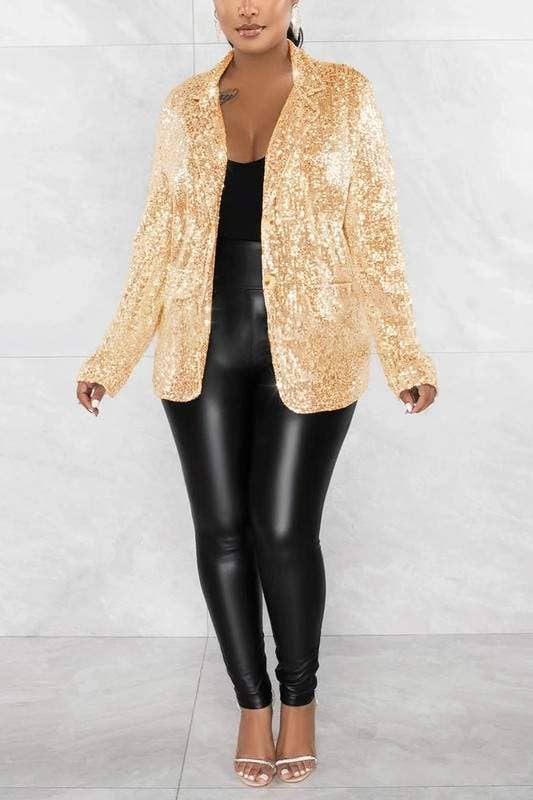 Queen Fashion - Wholesale Blazer - Women's - sequins blazer jacket8