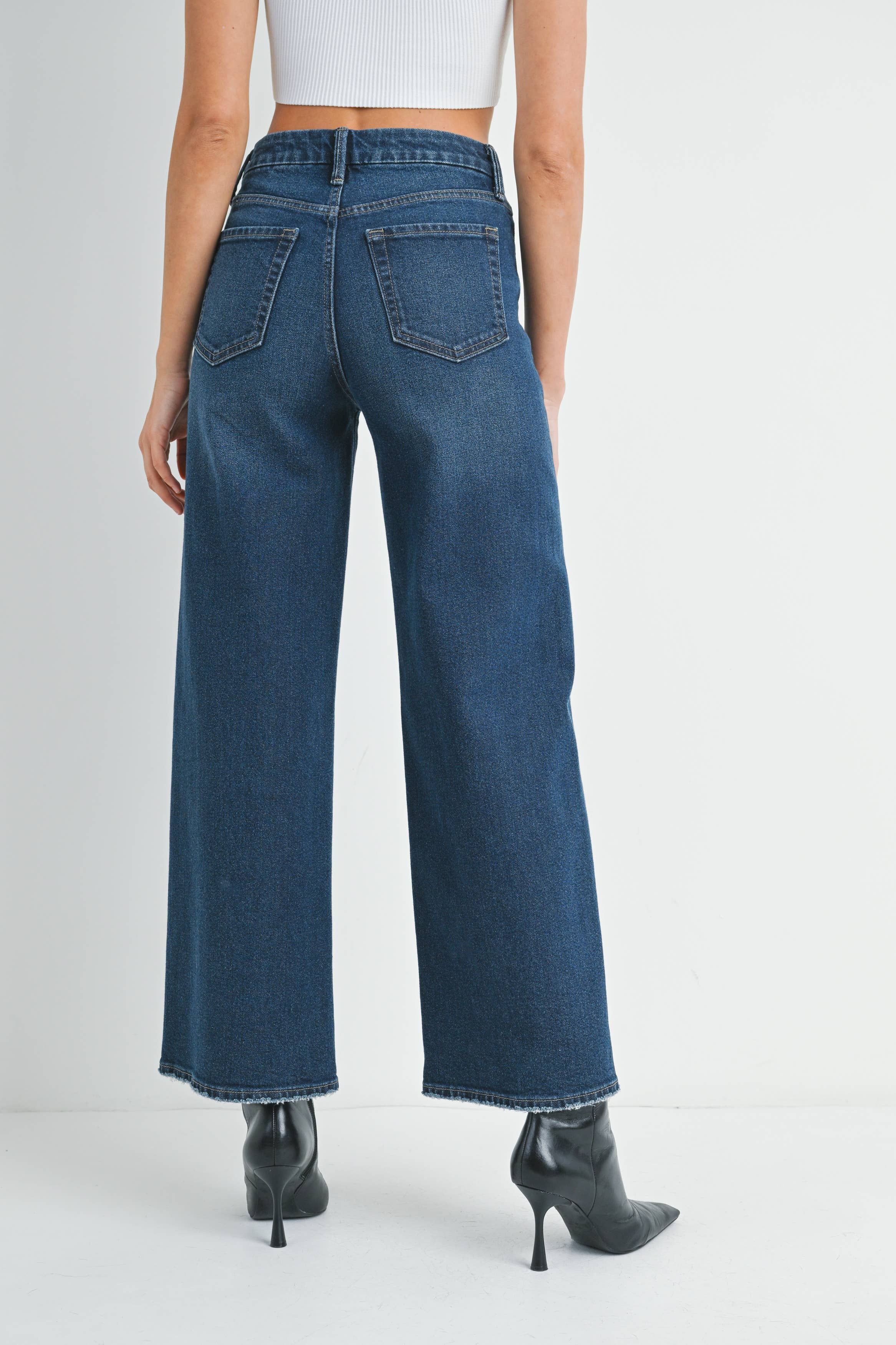 JBD - Vente Jean – femme - DP792 - DK - Sur la Botte HR Jambe Large3