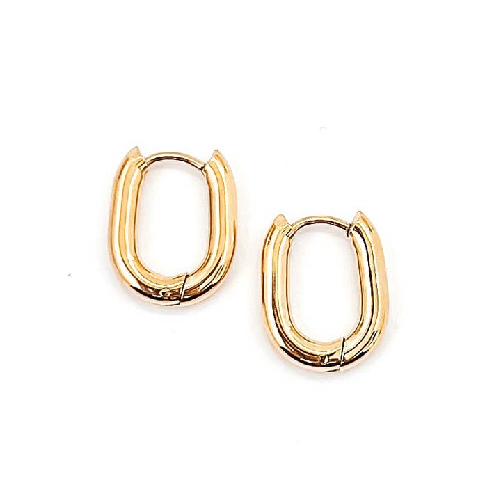 Beljoy - Wholesale Huggie Earrings - Elisa Everyday Hoop Earrings || Choose Color