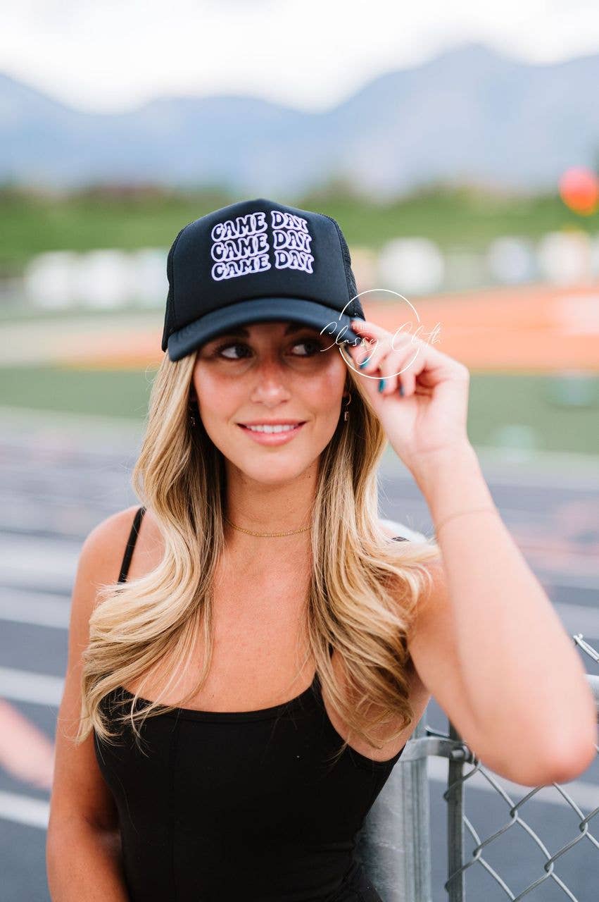 The Classy Cloth WS - Wholesale Trucker Hat - Women's - Embroidered Trucker Hat - Game Day RTS6