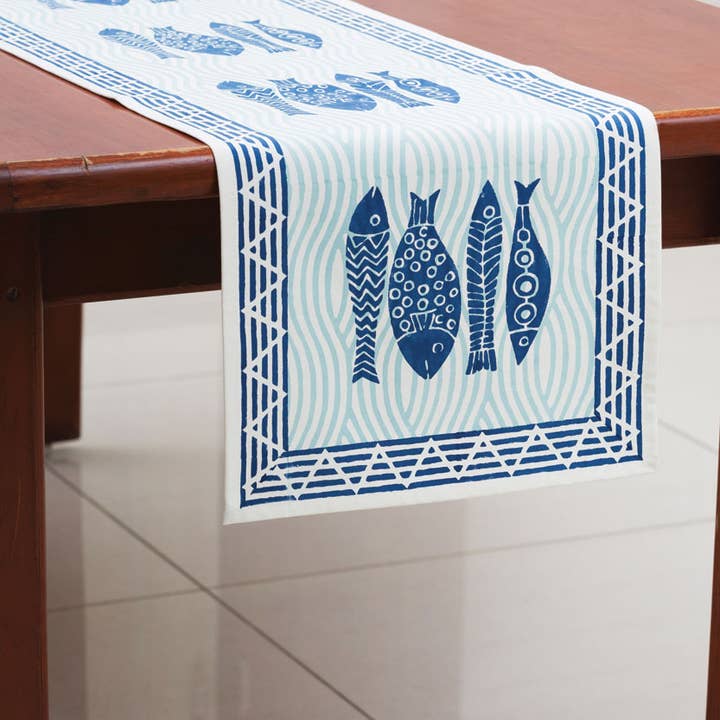 Sevya Handmade - Wholesale Table Runner - Fish Table Runner