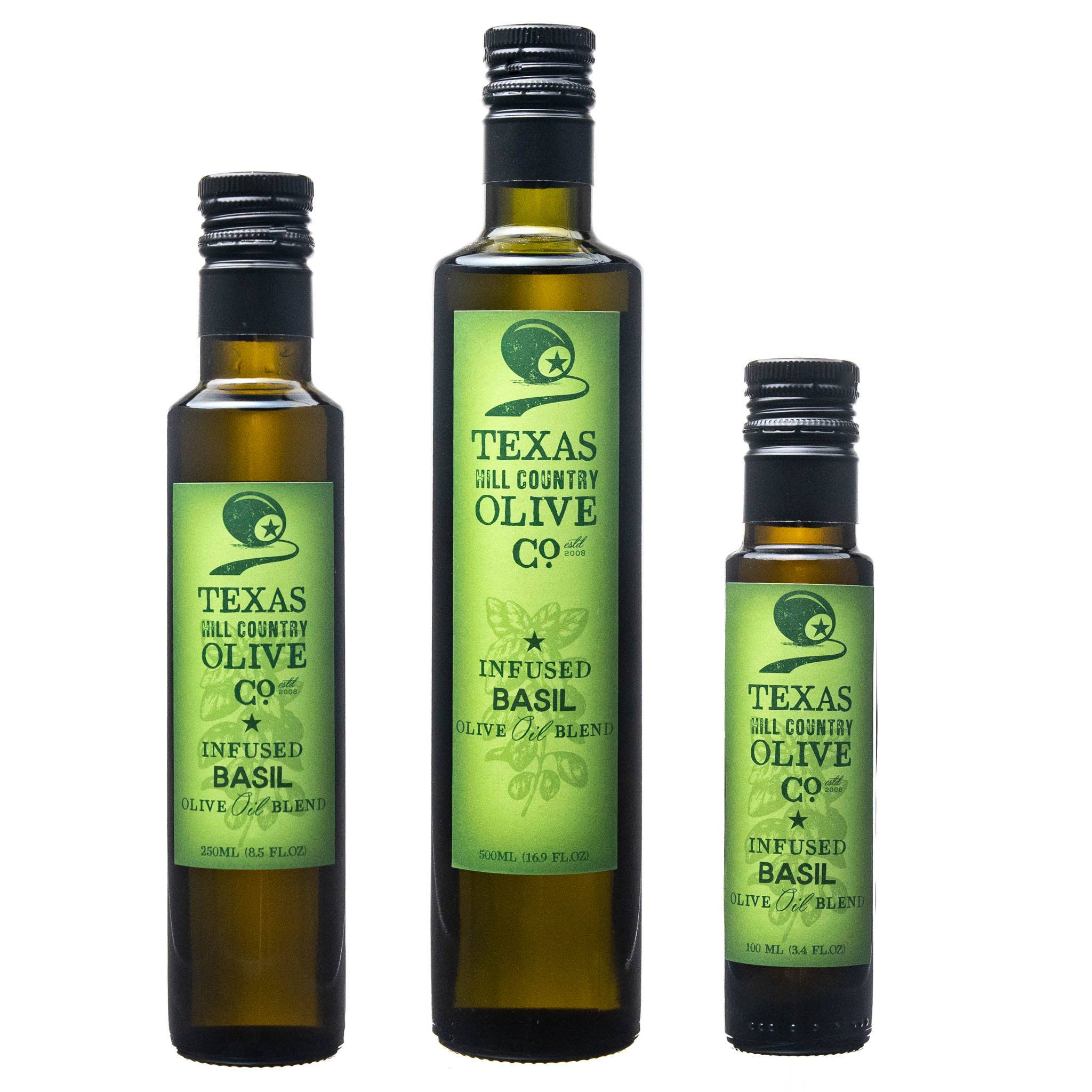 Texas Hill Country Olive Co. - Wholesale Olive Oil - Basil Infused Olive Oil - 100ml.3