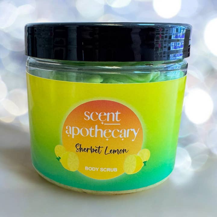 Sherbet Lemon Body Scrub for wholesale by Scent Apothecary