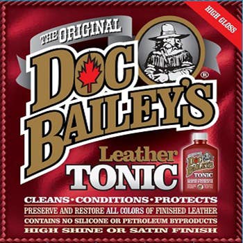 L'originale tonico per pelle Doc Bailey's per la vendita all'ingrosso da parte di Doc Bailey's Leather Care