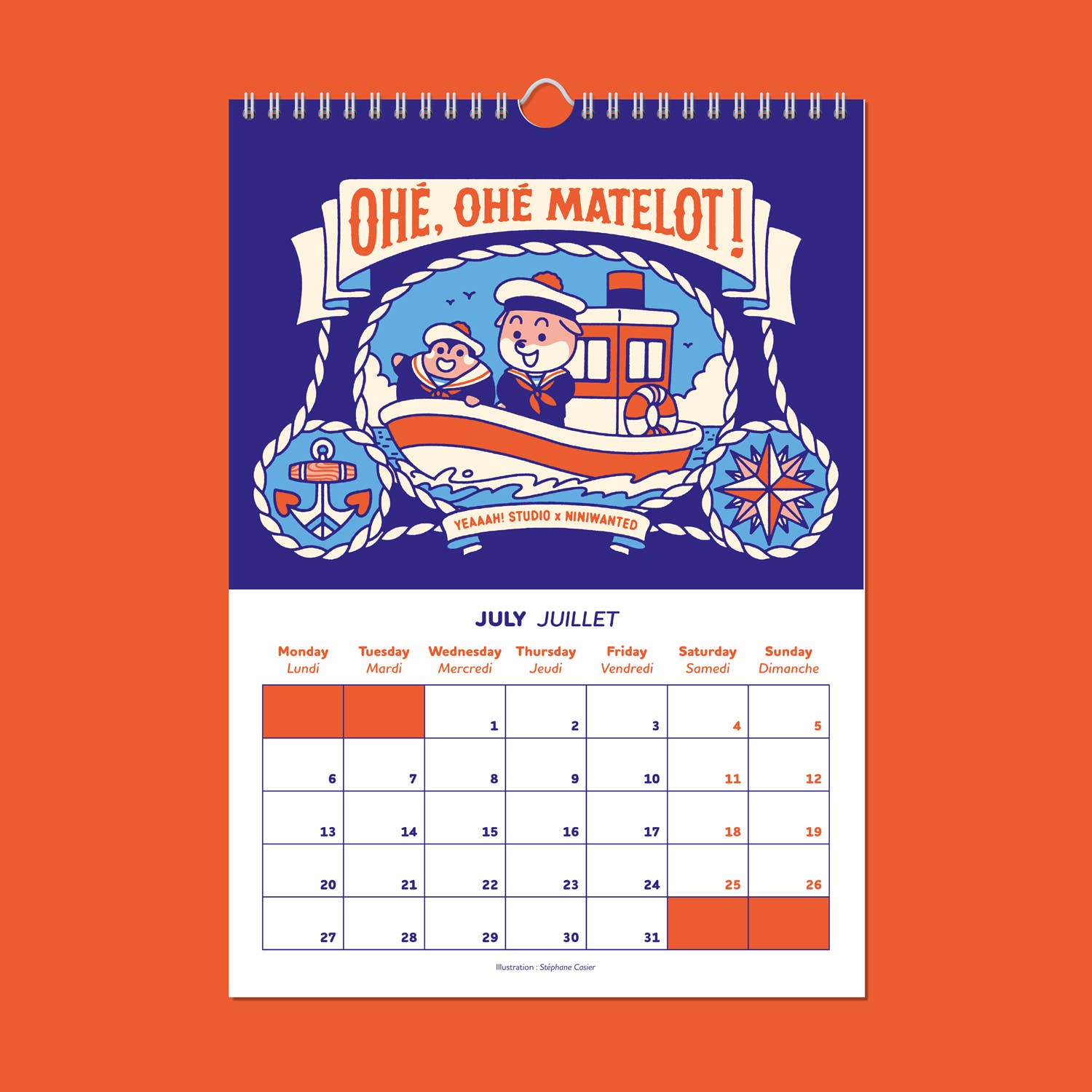 Yeaaah! Studio - Wholesale Calendar - 2026 calendar illustrated by Yeaaah! Studio & Niniwanted7