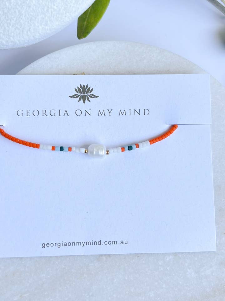 Braccialetto con perle. per la vendita all'ingrosso da parte di Georgia On My Mind