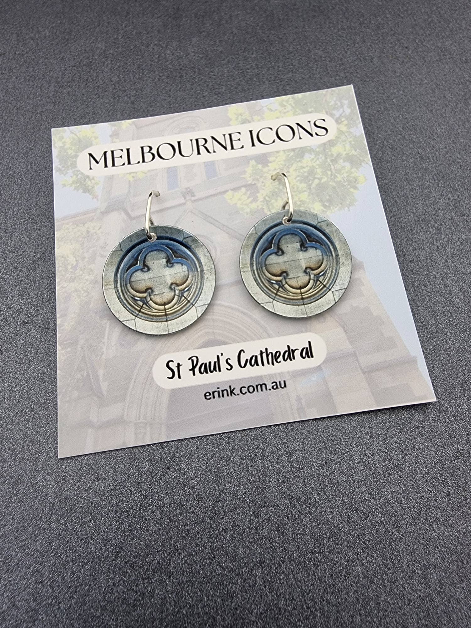 erin.k creative studio - Wholesale Dangle earrings - MELBOURNE ICONS - St Paul's Cathedral1