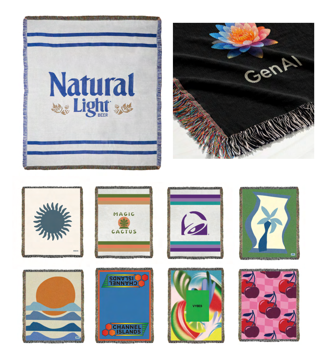 Sundream - Wholesale Throw Blanket - SUNDREAM CUSTOM: HERITAGE WOVEN THROW (MOQ 50 Units)1