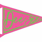 Sorority SPIRIT PENNANT Decal for wholesale by Over The Moon Greek