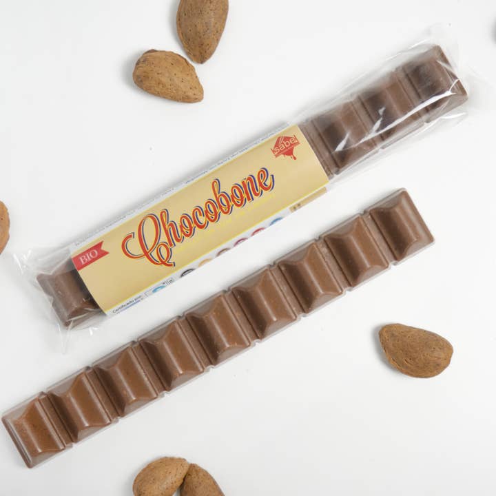 CHOCOLATES ARTESANOS ISABEL - Wholesale Chocolate - CHOCOBONE BIO with Caramelized Almonds (Box of 20 assorted)2