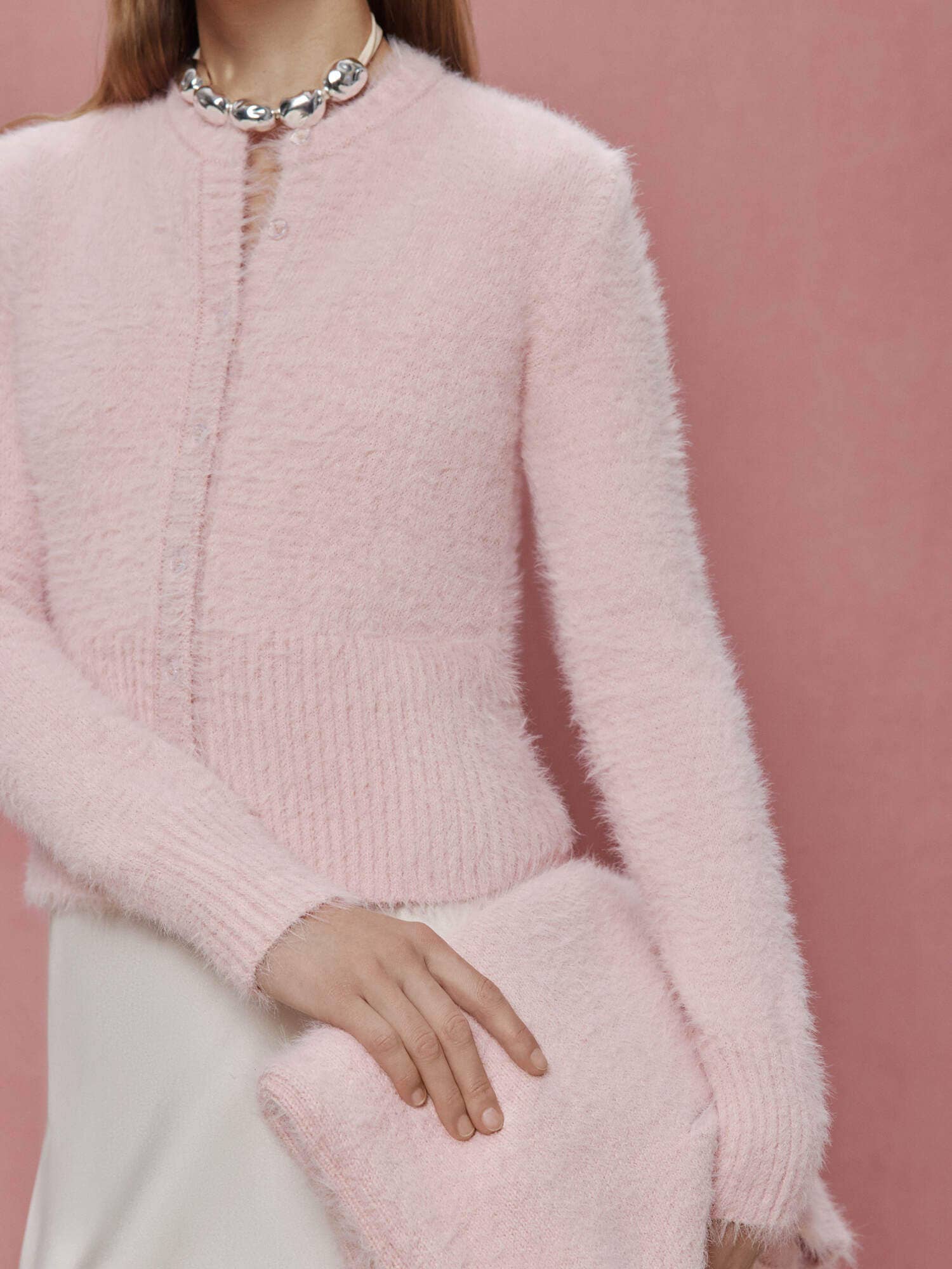 Nenya Fashion Limited - Wholesale Cardigan - Women's - The Fancy Fluffy Yarn Mini Cardigan6