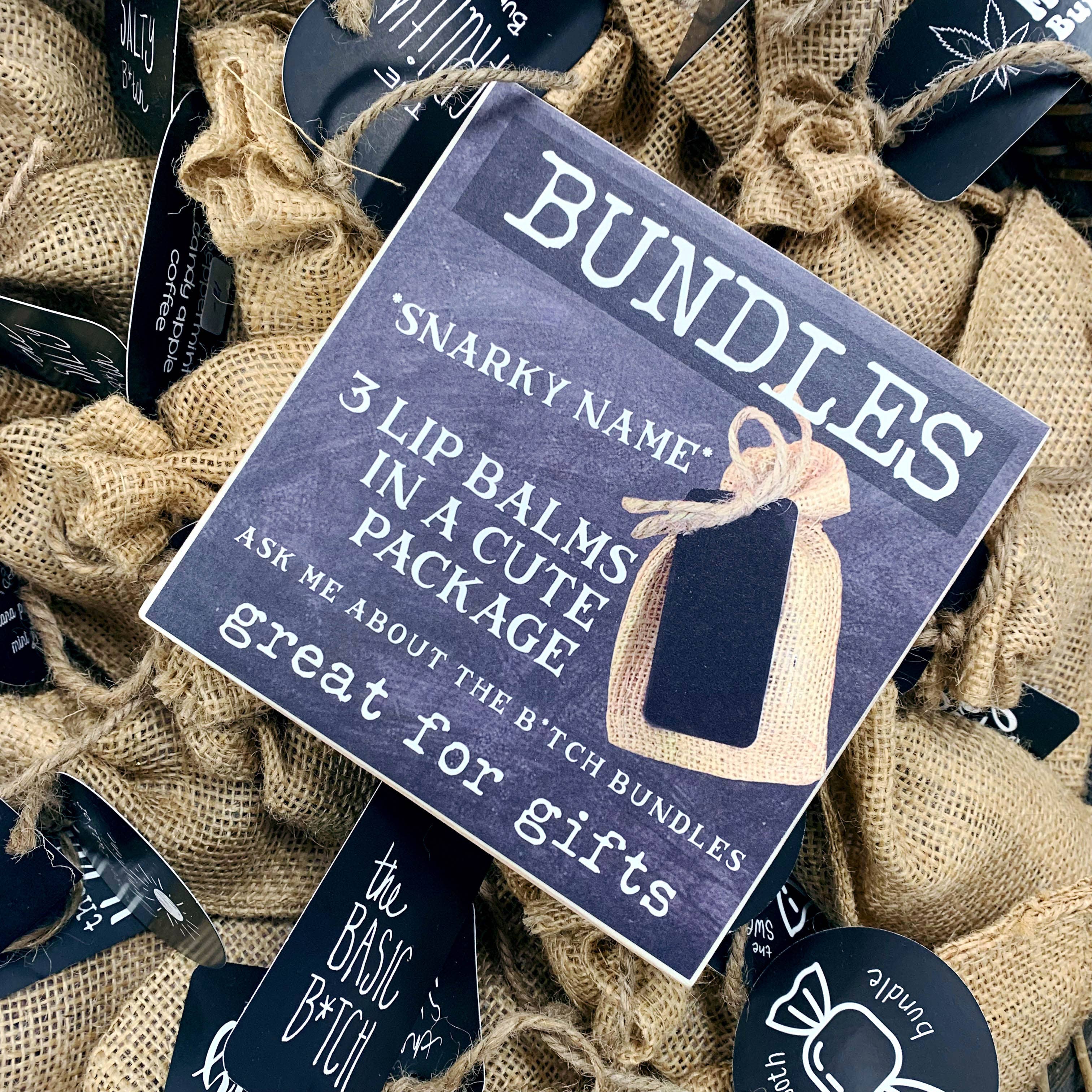 Serious Lip Balm - Wholesale Sign - The Serious Lip Balm Brand Story Sign1