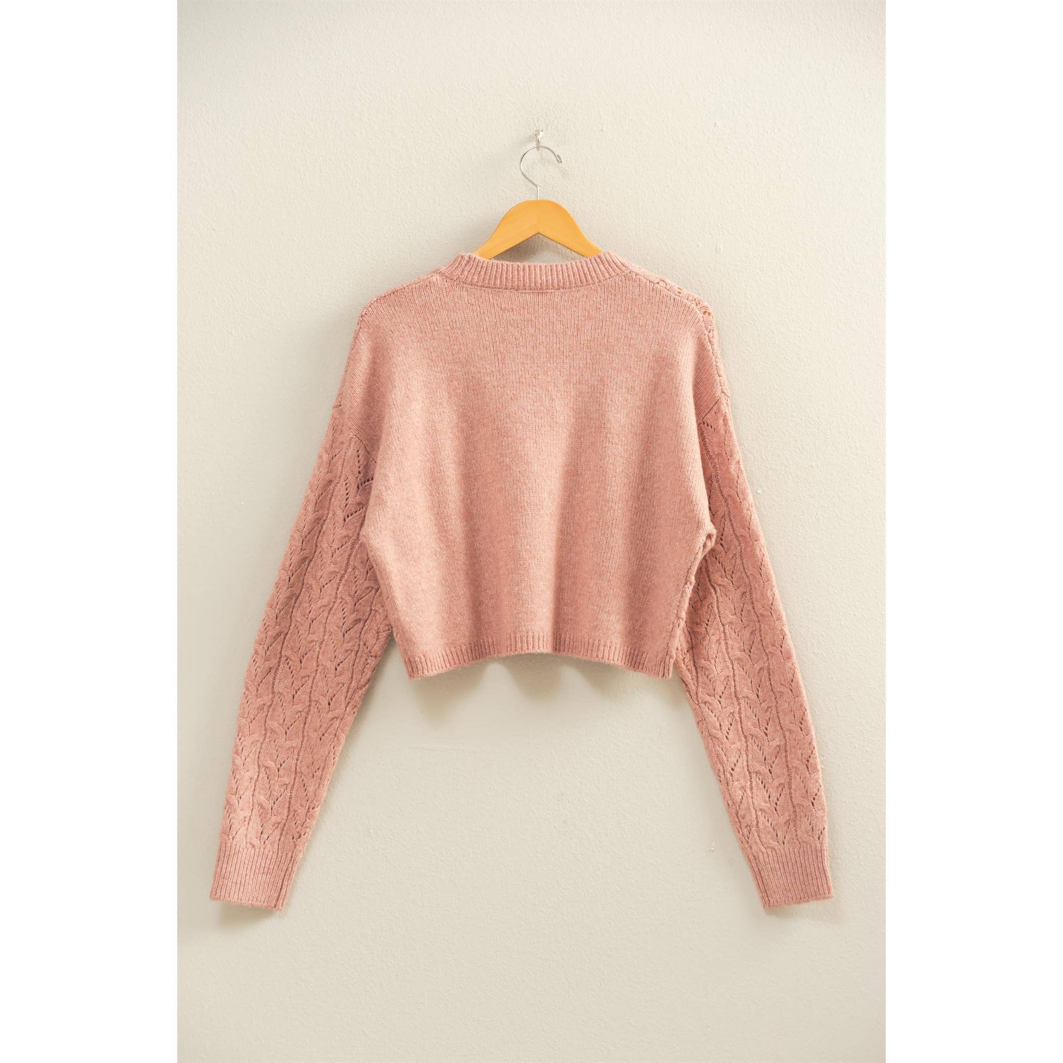 HYFVE - Wholesale Knit Sweater - Women's - Cropped Cable Knit Sweater15