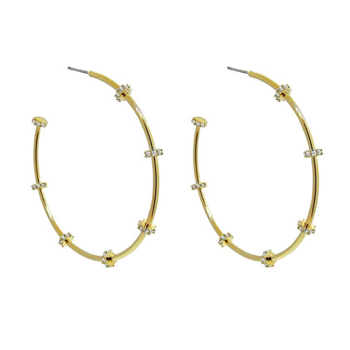 Hoops Stella Large - Click for more colors for wholesale by Liza Schwartz Jewelry