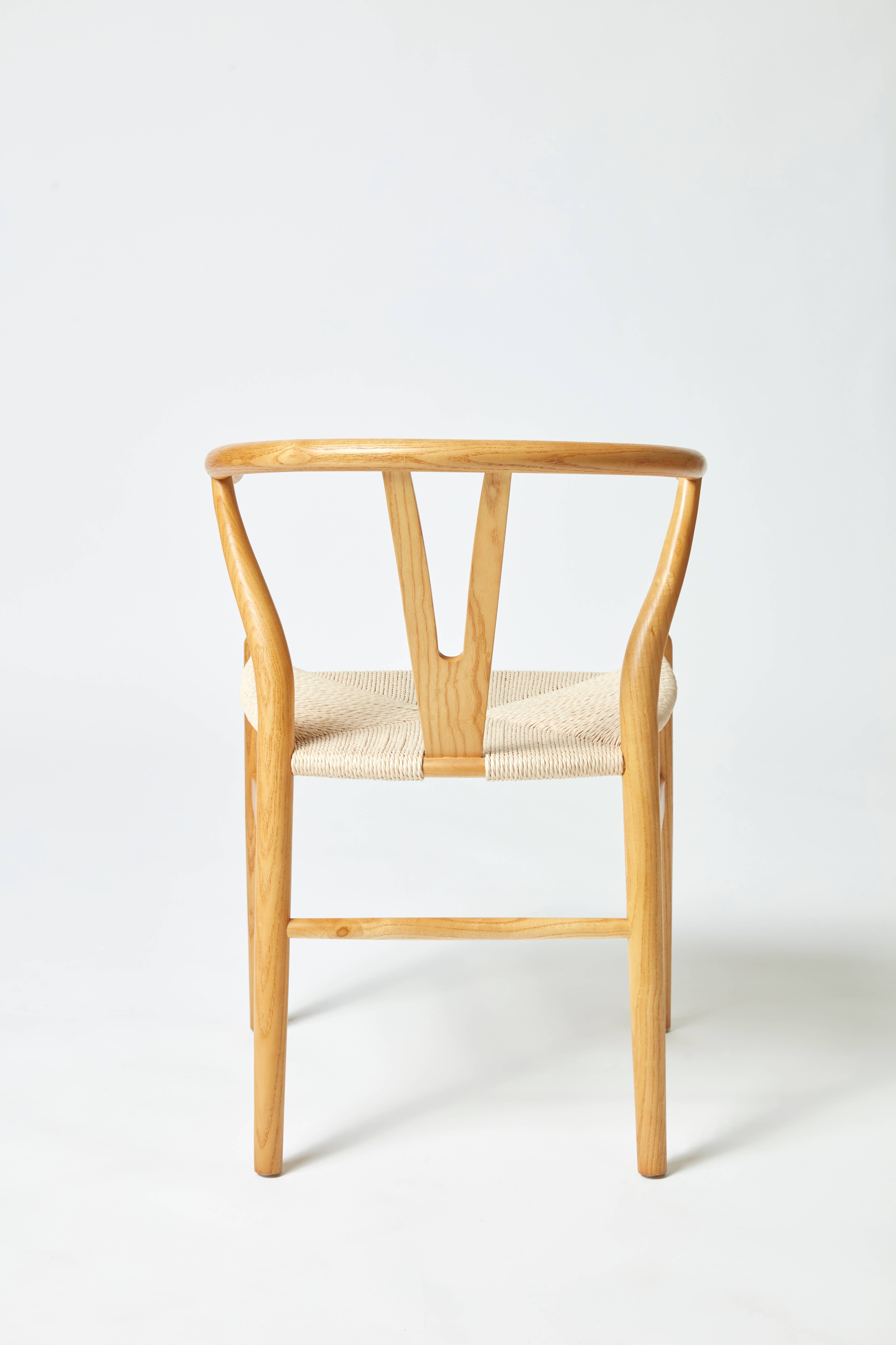 Acacia Home - Vente Chaises - Ensemble de 6 chaises de salle à manger Pia Wishbone6