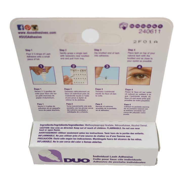 KT Supply - Venta al por mayor Aplicadores de pestañas postizas - Adhesivo individual para pestañas Ardell Duo, transparente1