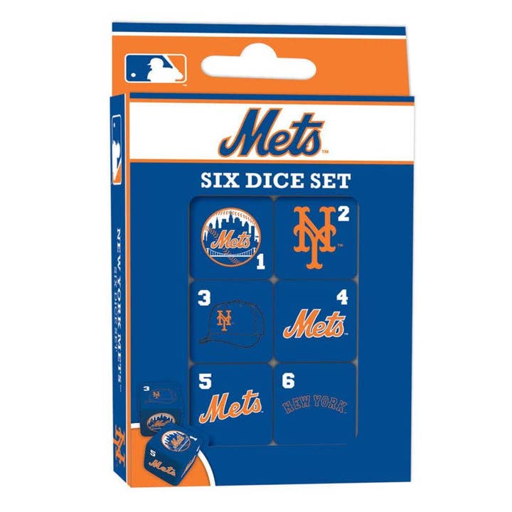 New York Mets Dice Set - 19mm for wholesale by Masterpieces Puzzles