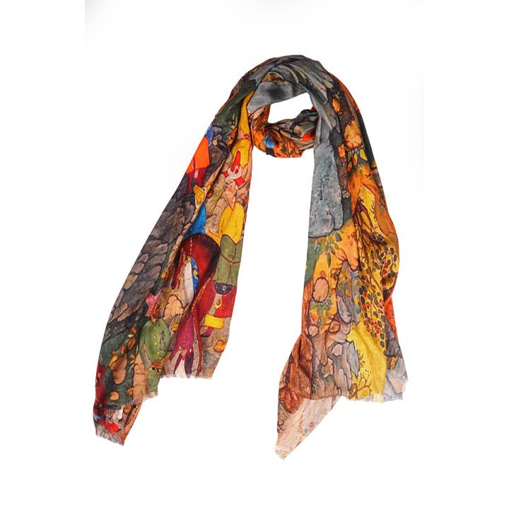 Linen Connections - Wholesale Scarf – Women's - Silk Modal Scarf luxurious fabric blend - Green2