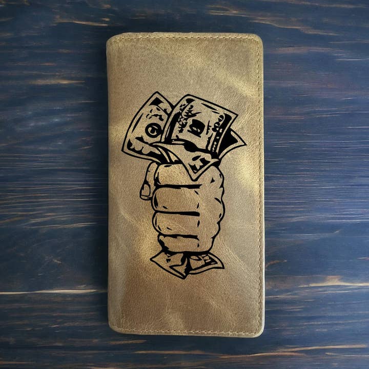 Rodeo Cowboy Western Buffalo Leather Premium Wallet for wholesale by Texan Customs