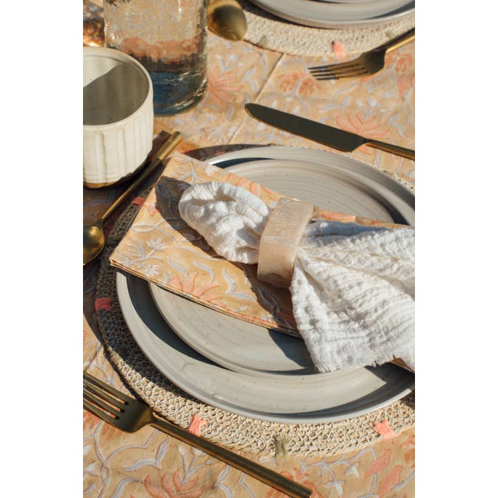 Indaba Trading - Vente Nappes - Nappe Acapulco Block Print