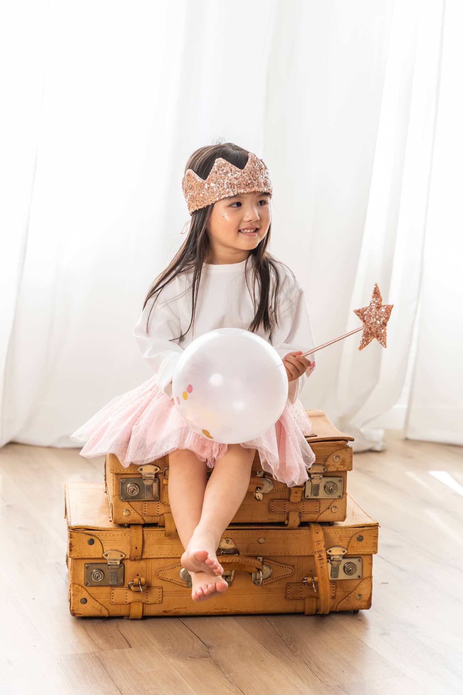 Luciole et Petit Pois - Vente Déguisement – enfant - Crown - pink sequins4