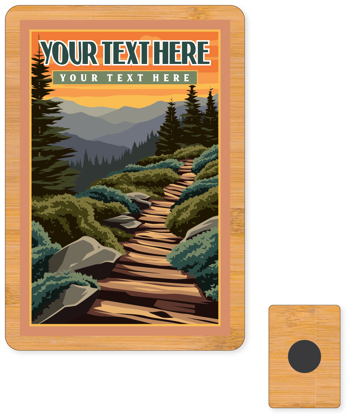 Morris Magnets - Vente Aimants - Aimant - Affiche de voyage de sentier de randonnée2