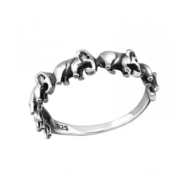 Zoey Simmons – Engroshandel Båndring – Sterling sølv elefant Ring - SS