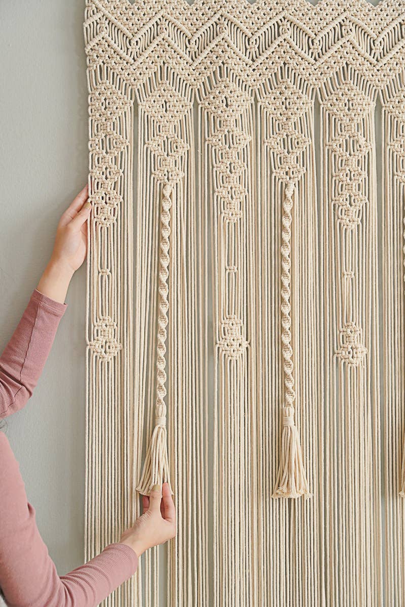 BeanDaikon – wholesale Curtain – Macrame Boho Tassel  Curtain C1611