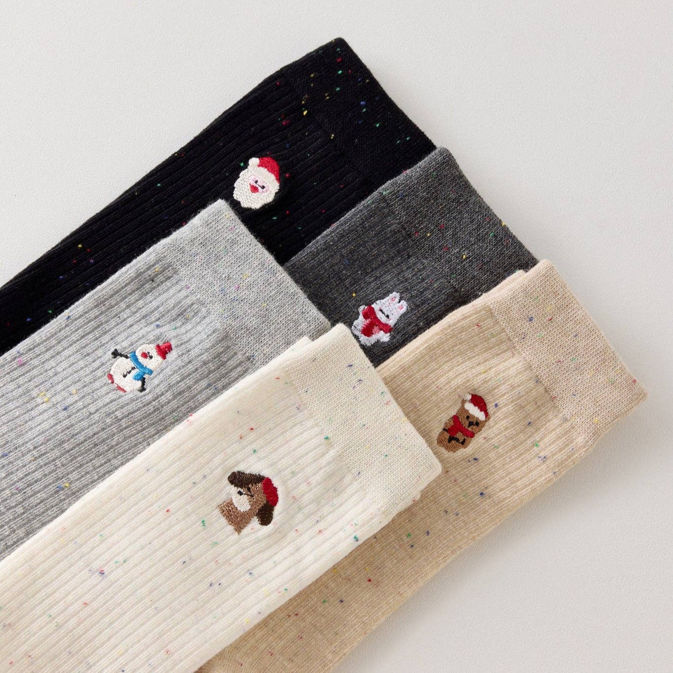 multicoloured Set of 5 Women's Christmas Character Socks I 35-41 for wholesale on Faire3